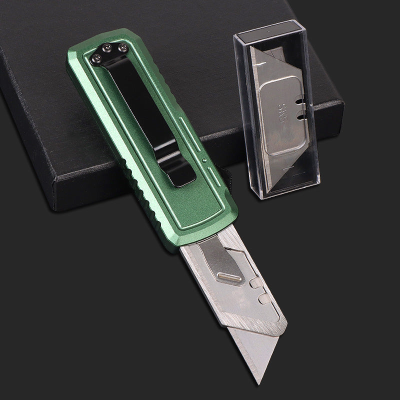 Caressolove OTF Utility Knife, Automatic Box Cutter