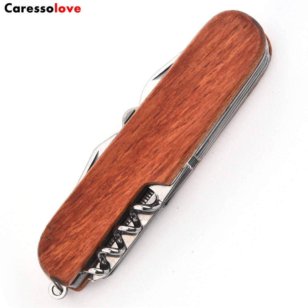 Caressolove 11-in-1 Multi Tool Folding Swiss Knife, With Screwdriver Saw Scissors Opener, Multifunction Pocket Knife Set For Household, Outdoor Camping Hiking Survival Army Knife