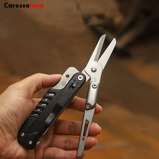Caressolove New Outdoor Multifunctional Folding Knife Portable Knife And Scissor Emergency Disaster Preparedness