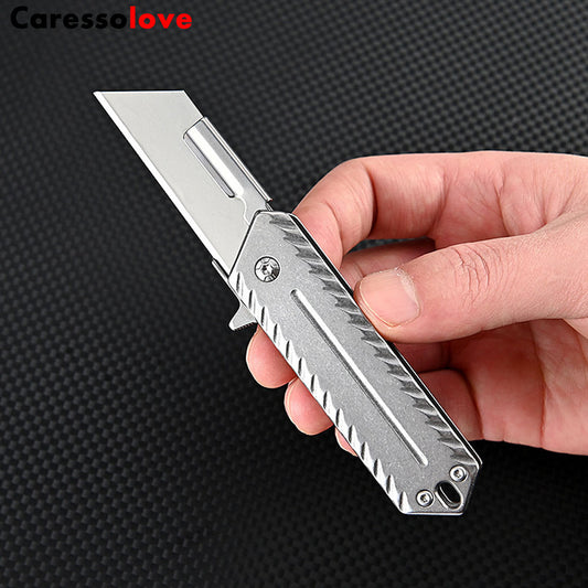 Stainless Steel Art Knife,Quick Change Blade Mechanism,With 10 Pcs Stainless Steel Blade