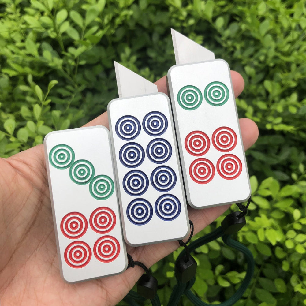 Caressolove Automatic Utility Knife, Aluminum Auto utility Knife, Retractable Heavy Duty Box Cutter, Quick Change Blade Razor Knife, with 10 Extra Blades