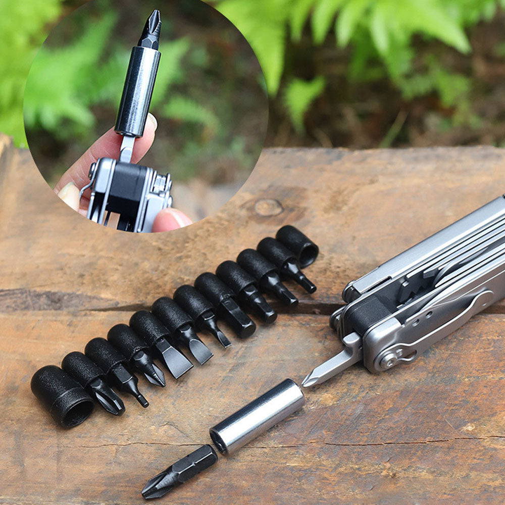 Caressolove Detachable Multitool Folding Knife 440 Steel Multifunctional Pocket Knife Cutter Survival Camping Emergency Tools