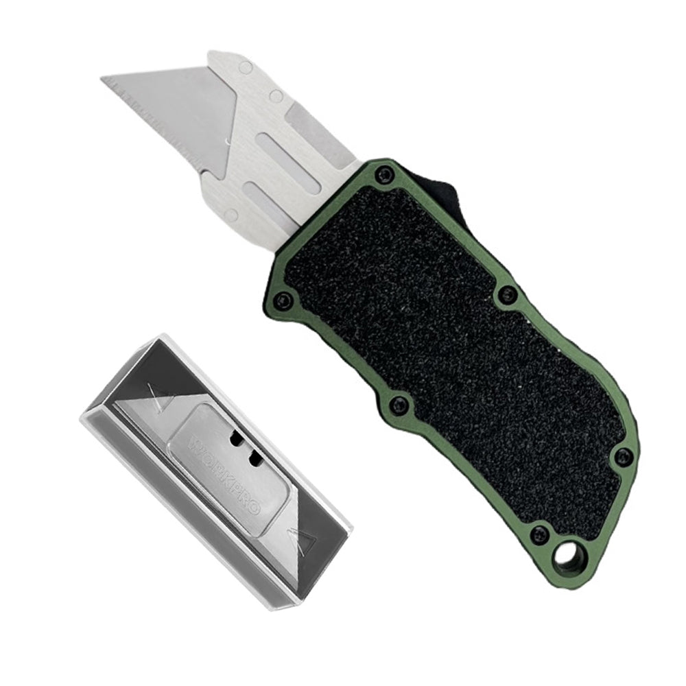 Caressolove Automatic Utility Knife, 2nd Generation Automatic Box Cutter, Auto Razor Blade Cutter