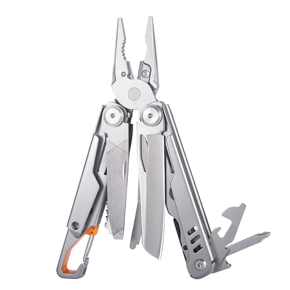 Caressolove 440A Steel Multitool Pliers,Premium Portable Multi Tool,Multipurpose Tool with Saw, Pocket Knife, Wire Stripper & More - Small Tools,Apply to Survival Camping