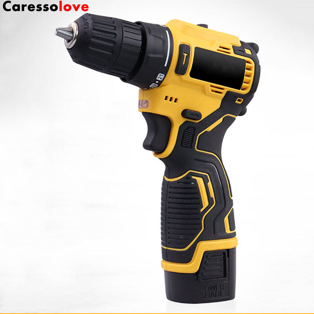 Caressolove Cordless Drill, 18V Power Drill Set With Battery & Charger, 2 Variable Speed,Household Electric Tool Kit