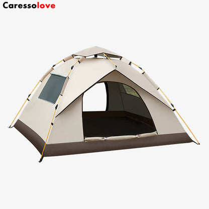 Caressolove Outdoor Self-driving Travel Camping Tent Automatic Quick-opening Tent ,Portable Lightweight Great For Trip, Hiking, Outing