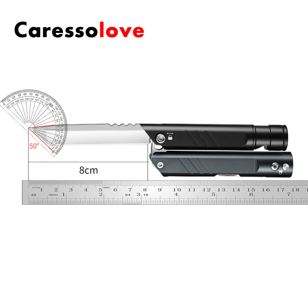 Caressolove Military Tactical Knife,Professional Self Defense Pen,Emergency Multitool,Camping Survival Tools, Cool EDC Gear for Men Boyfriend, Husband, Dad