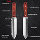 Caressolove Garden Knife Garden Tools With Sheath For Weeding, Digging, Cutting And Planting， Full-Tang Wood Handle.