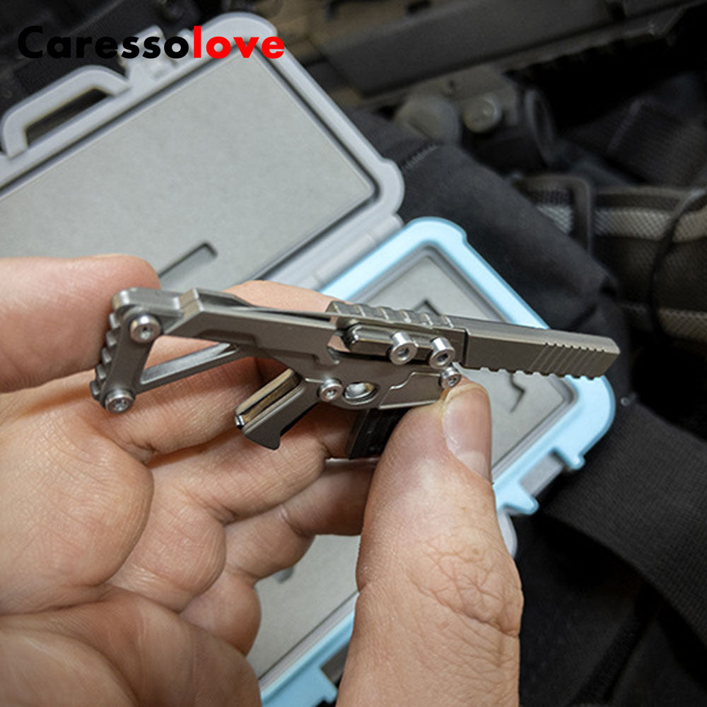 Caressolove Outdoor Multifunctional Gun Scalpel Folding Knife Stainless Steel Multi-purpose Combination Tool