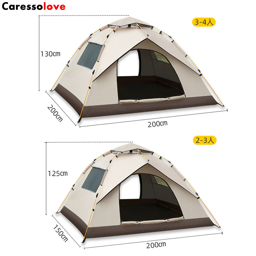 Caressolove Outdoor Self-driving Travel Camping Tent Automatic Quick-opening Tent ,Portable Lightweight Great For Trip, Hiking, Outing