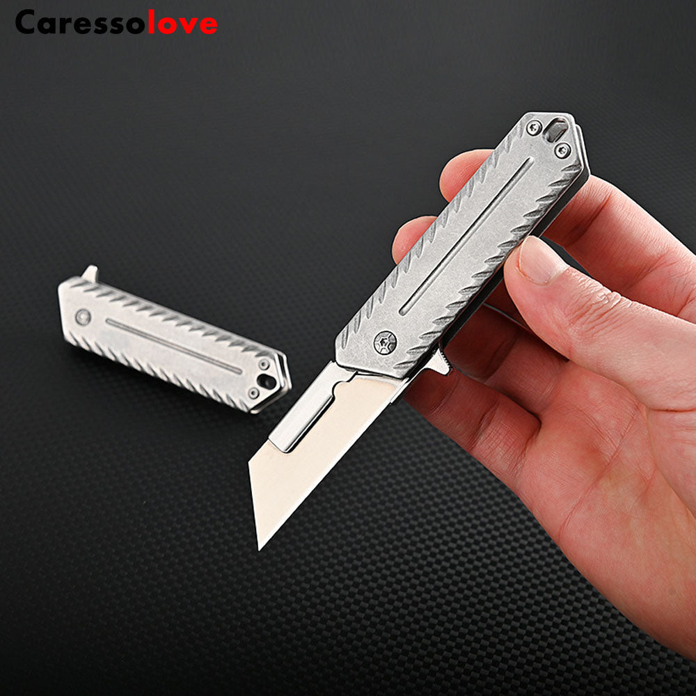 Stainless Steel Art Knife,Quick Change Blade Mechanism,With 10 Pcs Stainless Steel Blade