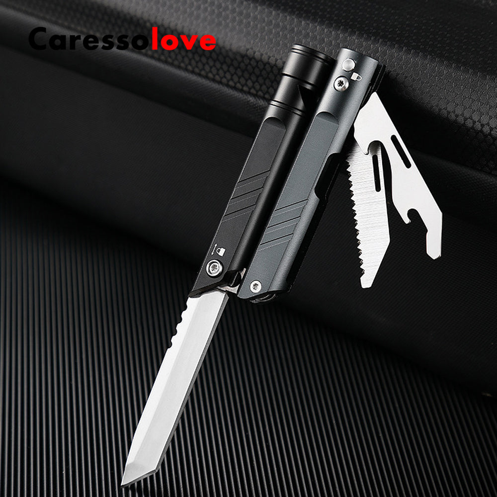 Caressolove Military Tactical Knife,Professional Self Defense Pen,Emergency Multitool,Camping Survival Tools, Cool EDC Gear for Men Boyfriend, Husband, Dad