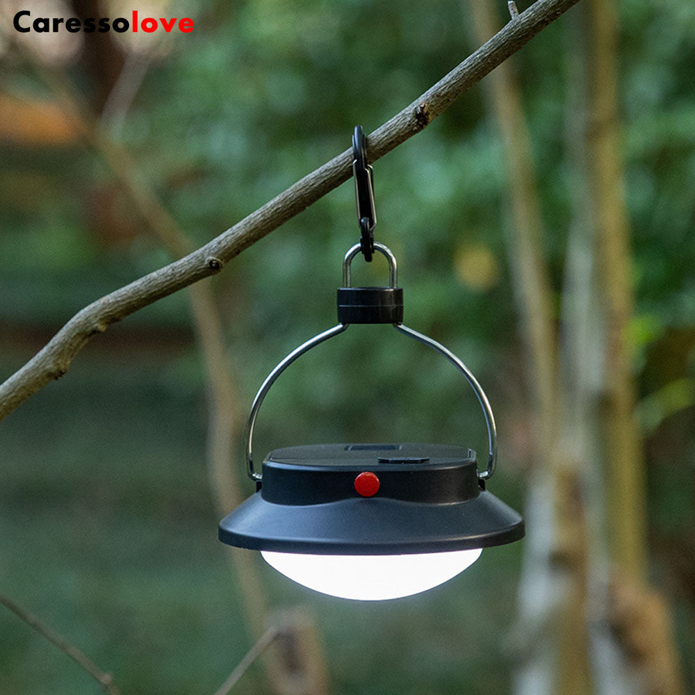 Caressolove SUBOOS Original Tent Light, Super Bright Hanging Camping Light with Carabiner, 3 Brightness Levels,  Waterproof, Battery Powered Outdoor LED Lantern With Foldable Hook.
