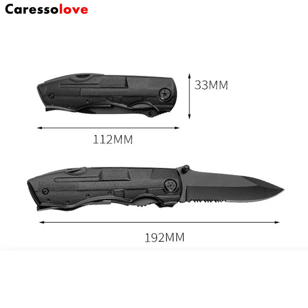 Caressolove Multitool Pocket Pliers Folding Knife Stainless Steel Survival Camping Knife, For Camping Fishing Hiking Hunting Outdoor Bushcraft