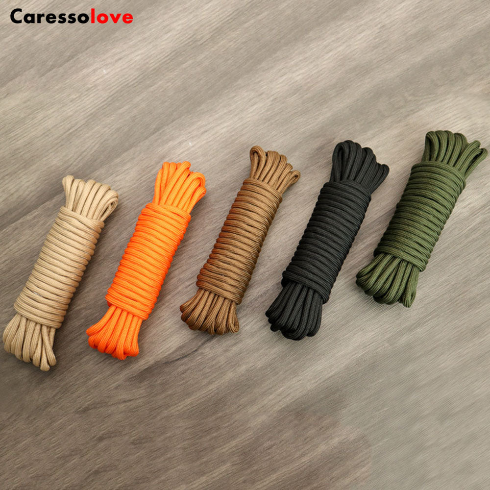 Caressolove Outdoor 15 Core Patio Umbrella Cord Line Nylon Rope 33 ft, Outdoor Camping Multi-purpose Auxiliary Rope, Woven Nylon Fastening Rope For Household And Outdoor Must Have (0.24'' Diameter)