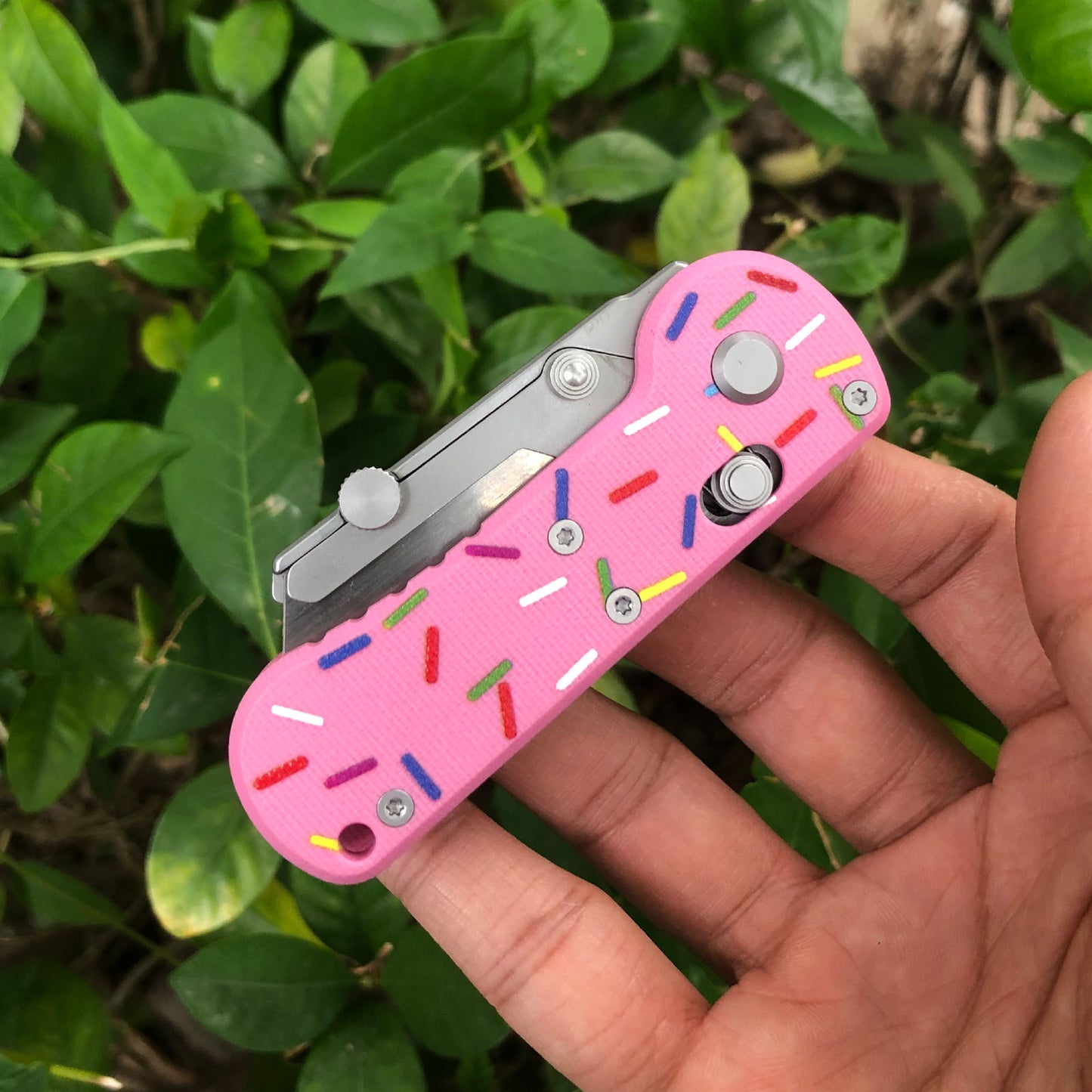 Pink Folding Utility Knife