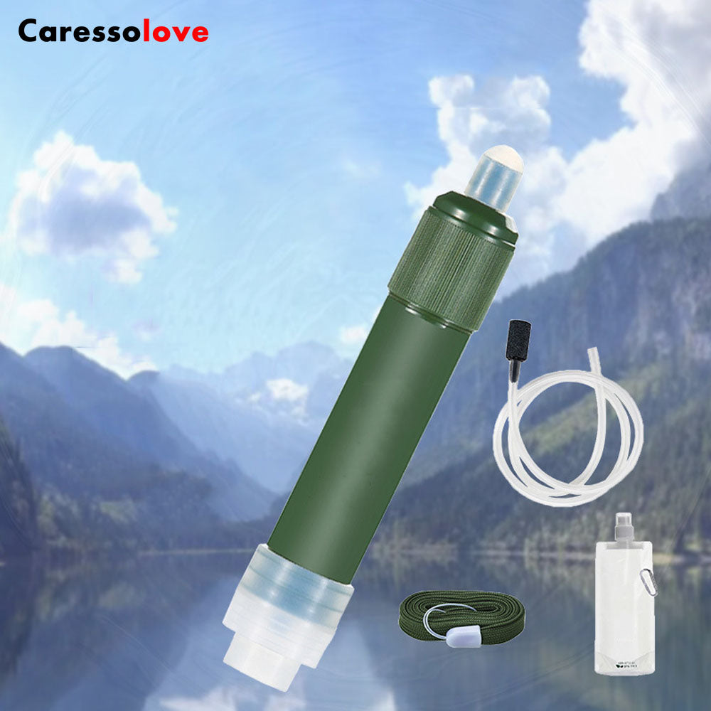 Gravity Water Filter Straw Ultralight Versatile Hiker Water Filter, Portable Water Purifier With Ultrafiltration Membrane Emergency Preparation Equipment For Camping, 0.01 Micron Ultra Filte