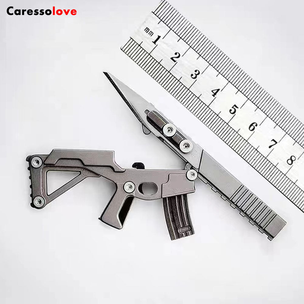 Caressolove Outdoor Multifunctional Gun Scalpel Folding Knife Stainless Steel Multi-purpose Combination Tool