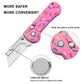 Pink Folding Utility Knife