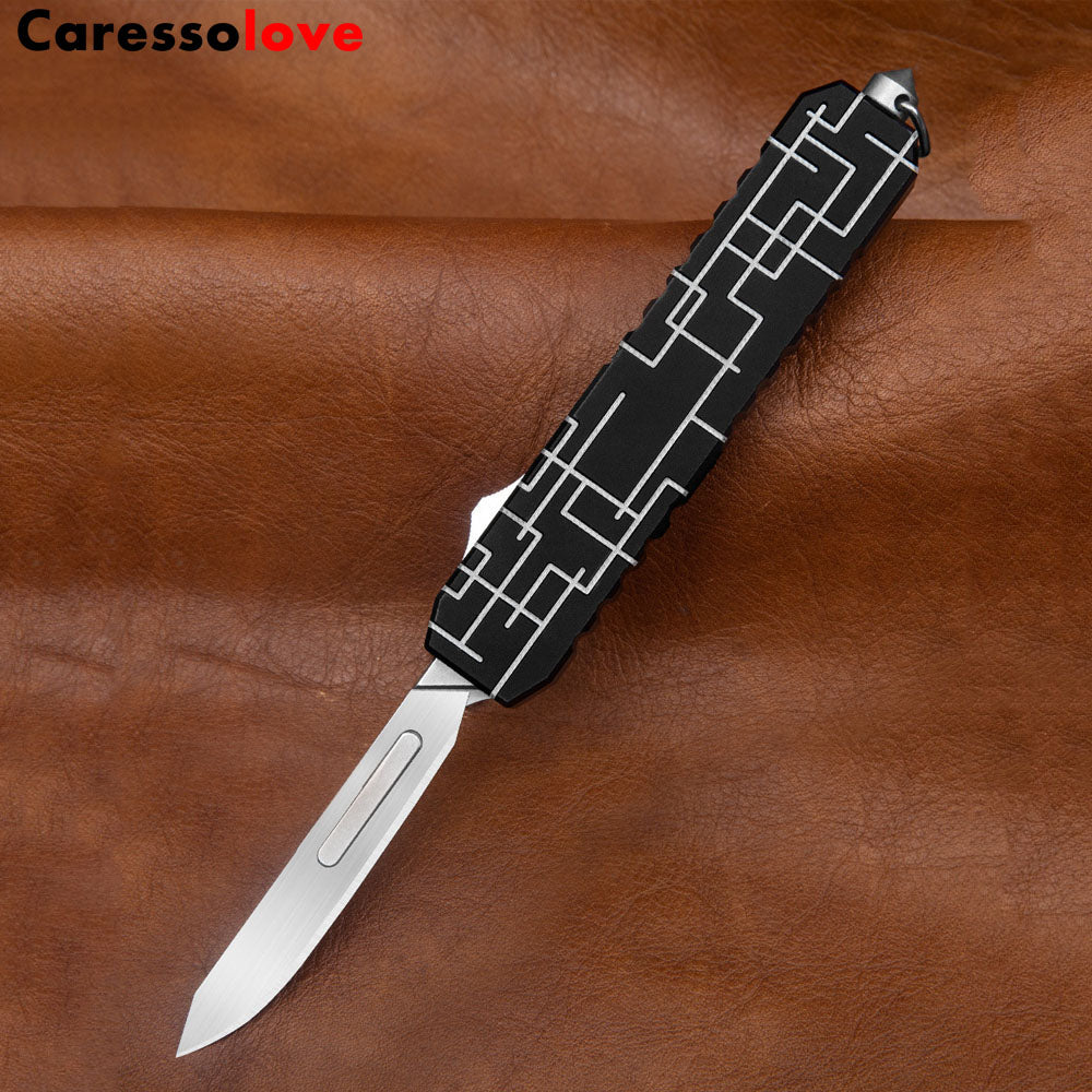 Caressolove Aluminum Alloy Pocket Knife,Good For Camping Survival Indoor And Outdoor Activities, Easy-To-Carry
