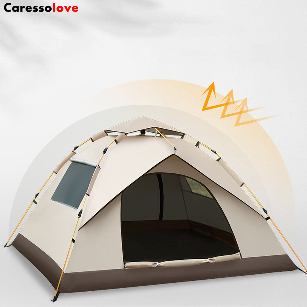 Caressolove Outdoor Self-driving Travel Camping Tent Automatic Quick-opening Tent ,Portable Lightweight Great For Trip, Hiking, Outing