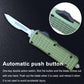 Caressolove Automatic Scalpel Knife, Safety Auto Knife Push Button, EDC Double Action Razor Blade Utility Knife, With 10pcs #24 Replaceable Blade Self Retractable Pocket Knives For Men and Women