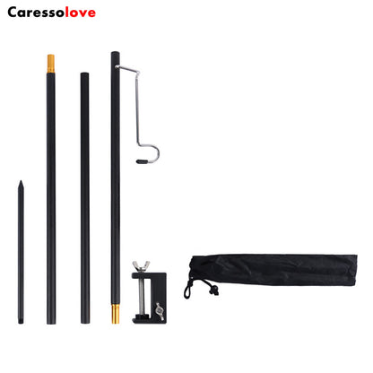 Caressolove Outdoor Lamp Post Aluminum Alloy Hanging Camping And Fishing Lamp Holder