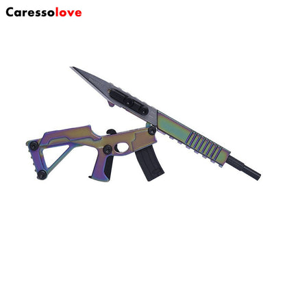 Caressolove Outdoor Multifunctional Gun Scalpel Folding Knife Stainless Steel Multi-purpose Combination Tool